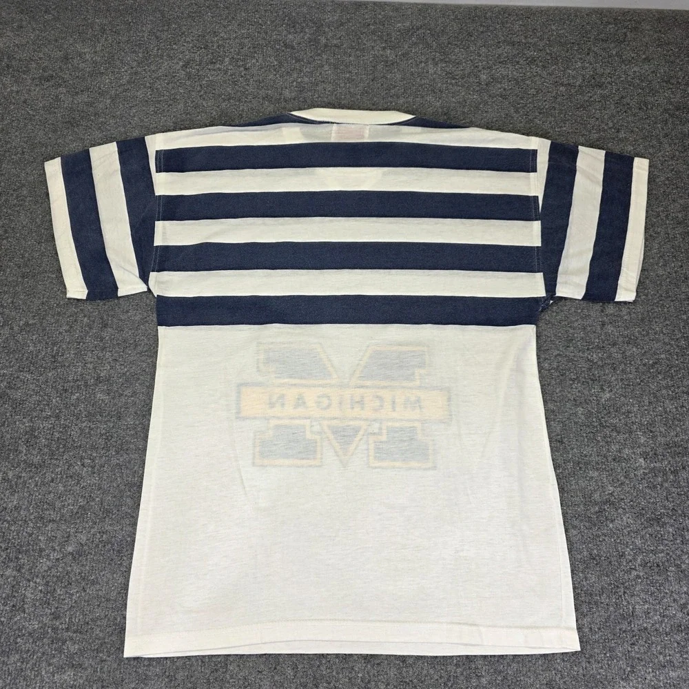 VTG‎ Michigan Wolverines Shirt Mens Large Crewneck USA 80s Nutmeg Mills